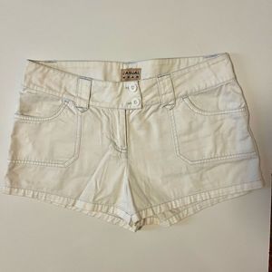 Y2K White Womens  Cotton Casual W.E.A.R. Short Sz 10